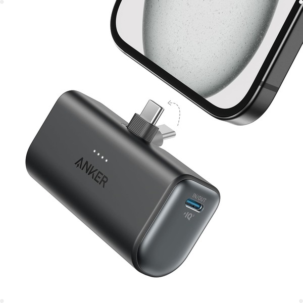 Anker Nano Powerbank, 5000Mah Powerbank 22.5W, Integrierter Faltbarer USB-C-image
