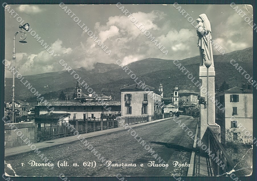 Cuneo Dronero Nuovo Ponte PIEGHE ANGOLO Foto FG cartolina JK3133