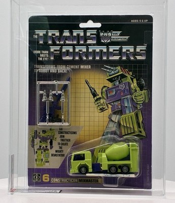 1985 Hasbro Transformers G1 Constructicon Mixmaster MISB Sealed Vintage AFA 75