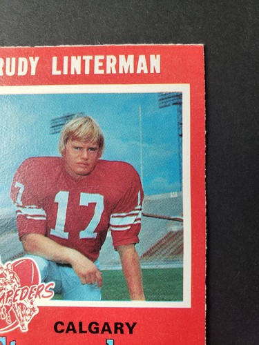 1971 O-Pee-Chee OPC CFL RUDY LINTERMAN # 129 Calgary Stampeders Combined Shipp - Picture 3 of 11