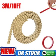 10FT Wood Color Bead Molding Trim Self Adhesive,15mm Peel and Stick for Walls