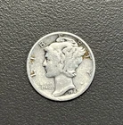 1942 - 10C Mercury Dime / 90% Silver Coin.