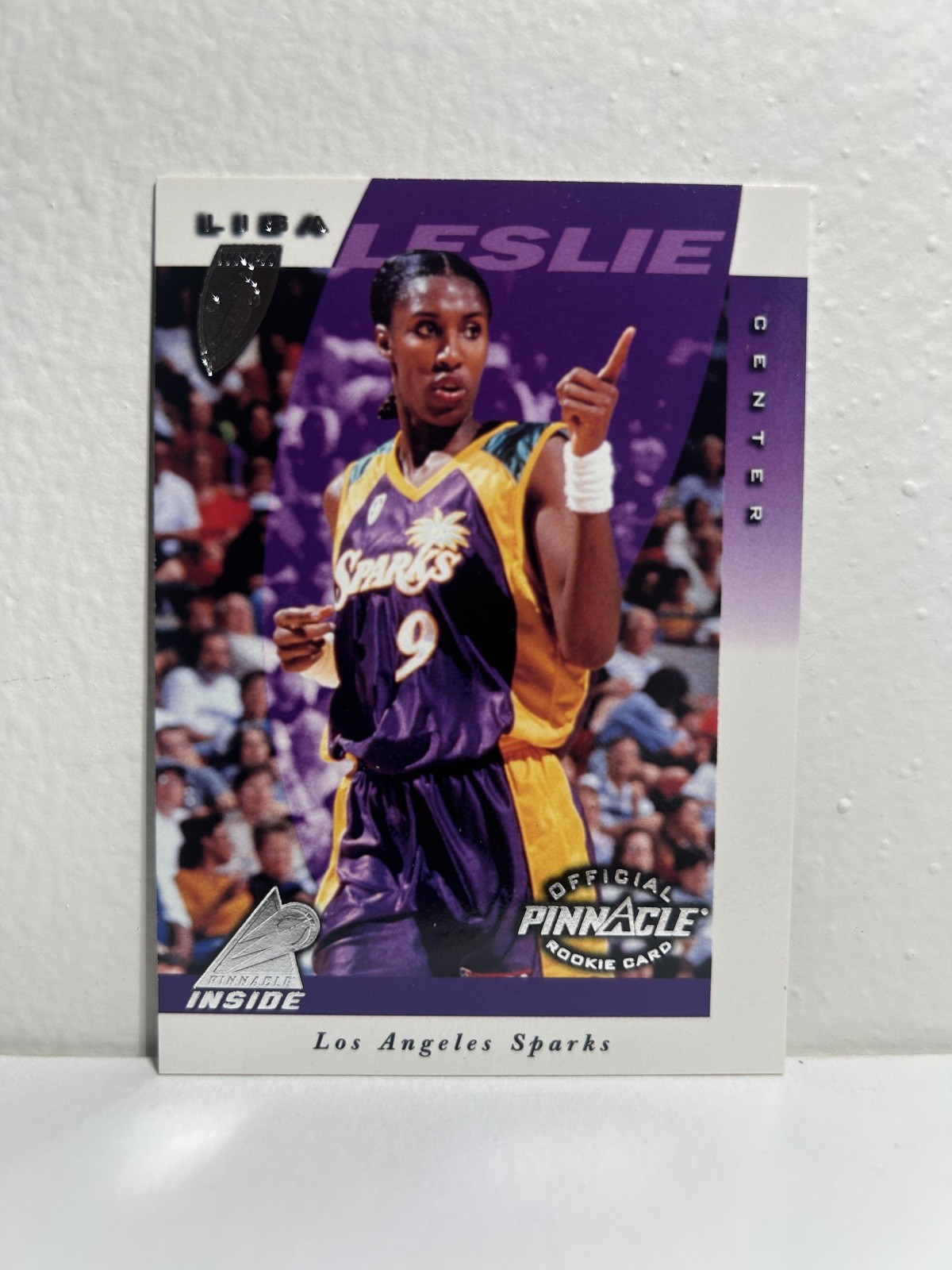 1997 Pinnacle Inside Lisa Leslie WNBA #1 Rookie RC HOF - inaugural Season