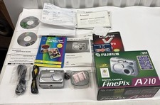 Fujifilm FinePix A210 3.2MP Digital Camera Open Box Untested w Accessories