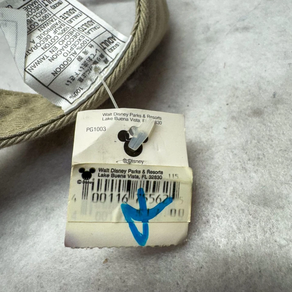 Шляпа Walt Disney World козырек ремень сзади хаки Микки Маус вышитая мужская для гольфа - Изображение 4 из 4