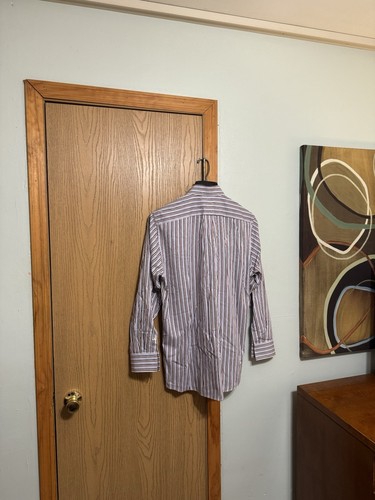 Michael Michael Kors Size 15 32/33 w/Stripes Button-Front Dress Shirt - EUC - Picture 2 of 4