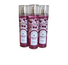 Bath  Body Works 3 SWEETHEART CHERRY Fine Fragrance Mist Spray 8 oz RETIRED