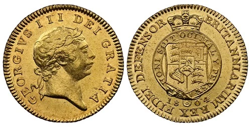 GREAT BRITAIN. George III 1804 AV Half-Guinea. NGC MS63. SCBC-3737; EGC-849