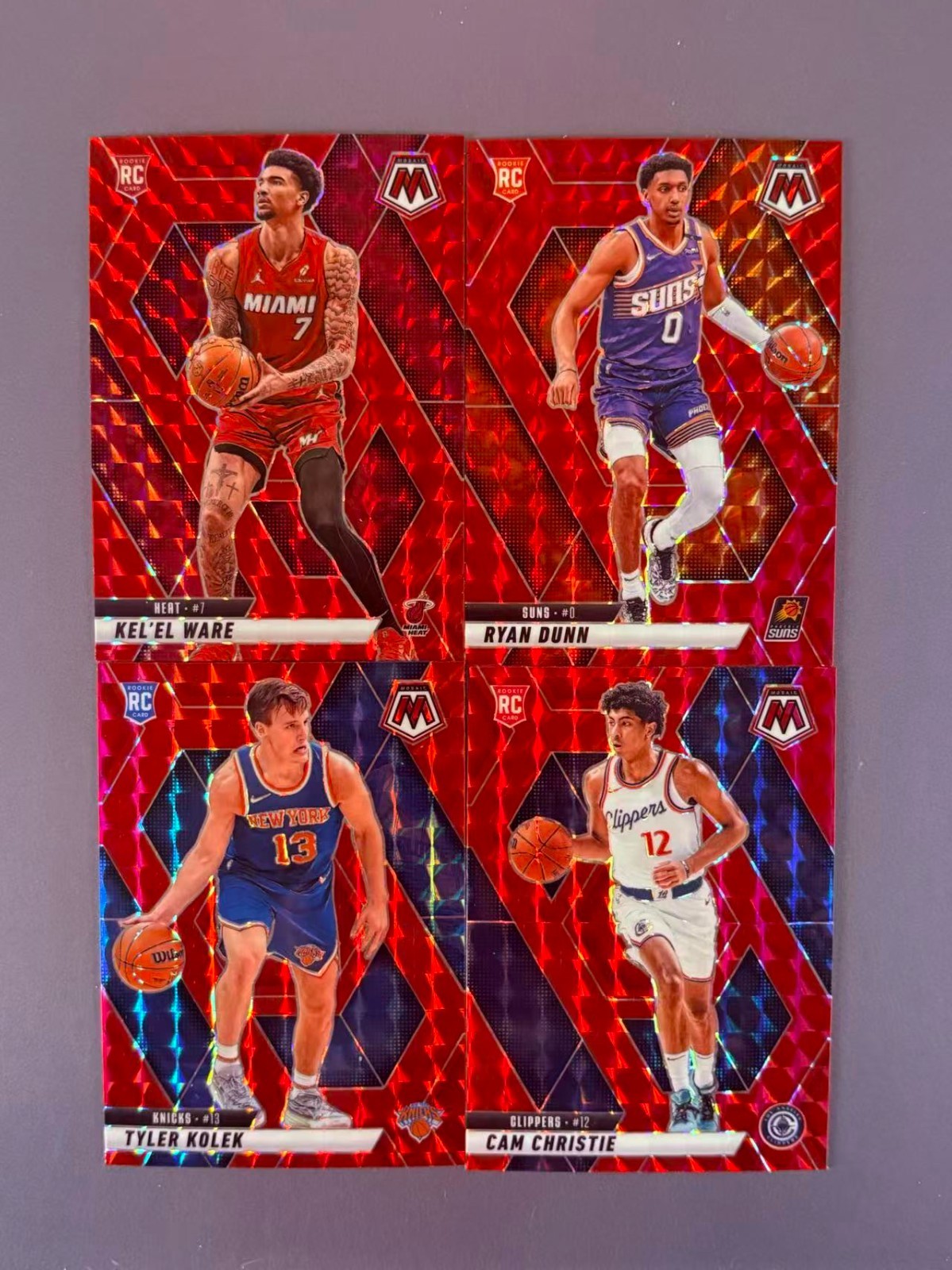 Kel'el Ware 2024-25 Panini Mosaic Red Prizm RC #232