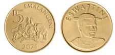 Eswatini - Swaziland 5 Emalangeni, 2021, KM #75, Mint