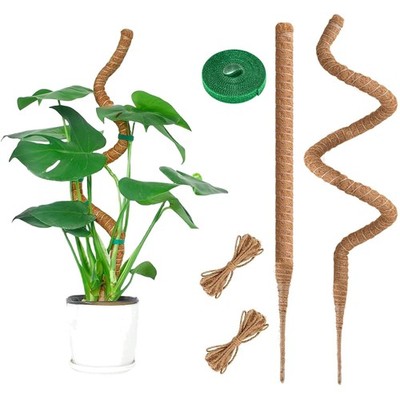 Moosstab Set 2×95cm Kletterpflanzen Stützpflanzenstütze Zimmerpflanzen
