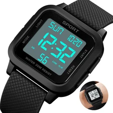 Fashion Men's Sports Watch LED Large Digital Waterproof Multifunction Wristwatch