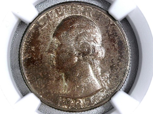 1932 Washington Quarter (*Certified MS64 by NGC*) - Better Date, Toned - Picture 3 of 4