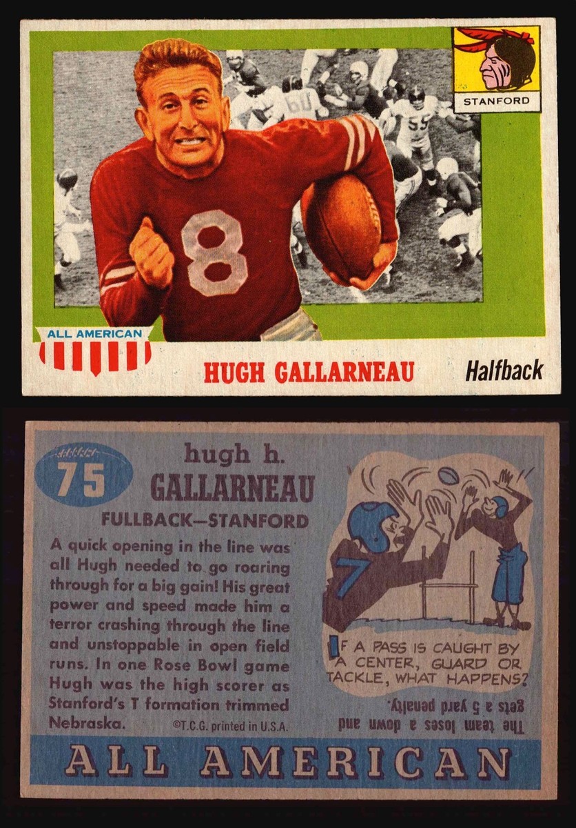 1955 Topps All American Football Trading Card You Pick