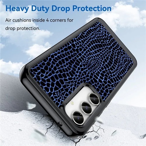 Anti wear Case art crocodile skin print For Samsung A15 A16 S23 S24 S25 Ultra FE - 第 9/25 張圖片