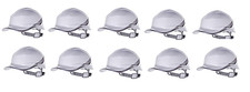White Reversible Short Peak Hard Hat - Baseball Diamond V - Delta Plus X10