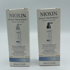 2 Nioxin 5 SCALP TREATMENT Thinning Hair Loss CHEMICALLY TREATED 1.7oz Travel