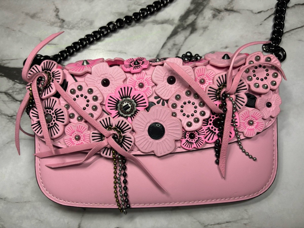Coach clutch tearose コーチクラッチティアローズ Coach Wild Tea Rose Clutch Petal | eBay