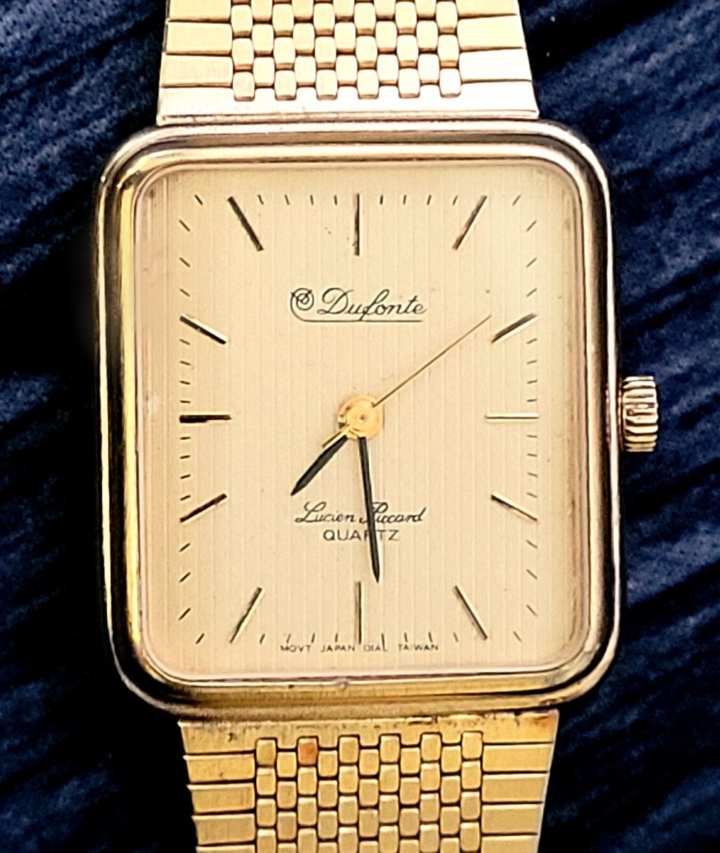 Dufonte Vintage Working Watch - New battery Vintage Dufonte by Lucien Piccard Tank Style Women main image 4