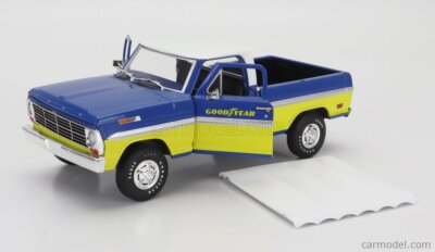 Greenlight 1/24 85073 - Ford F-100 Good Year 1969 - Miniature Bleu/blanc/jaune