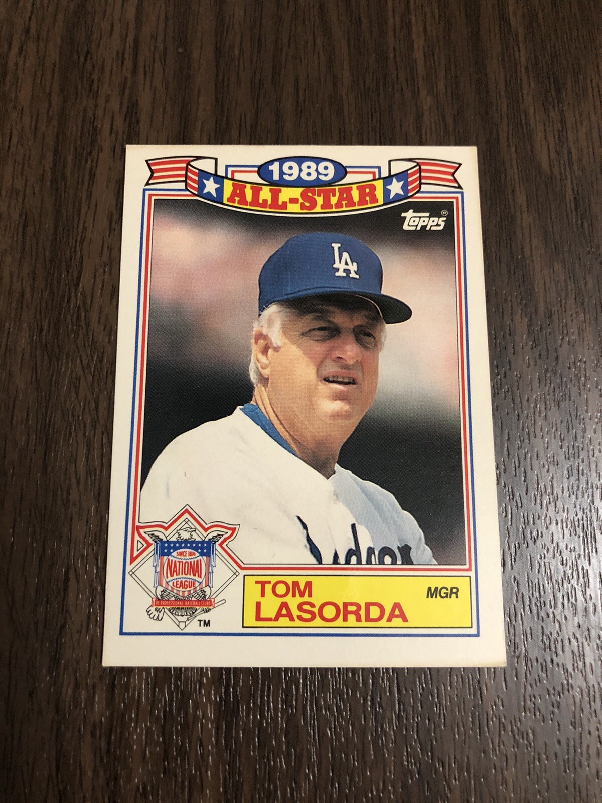 1990 Topps TOM LASORDA 1989 AllStar Game 1 Of 22 L.A. Dodgers