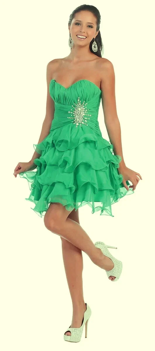 may queen couture short dresses May Queen MQ2036 3D Floral Glitter Cocktail Dress