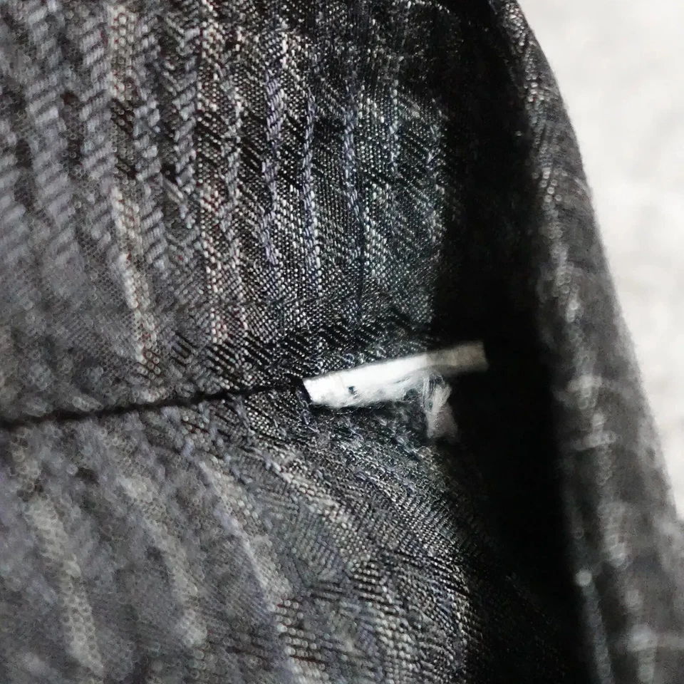 Jhane Barnes Shirt Men's 2XL Black Striped Button Up Long Sleeve Workwear Casual - Image 4 of 4