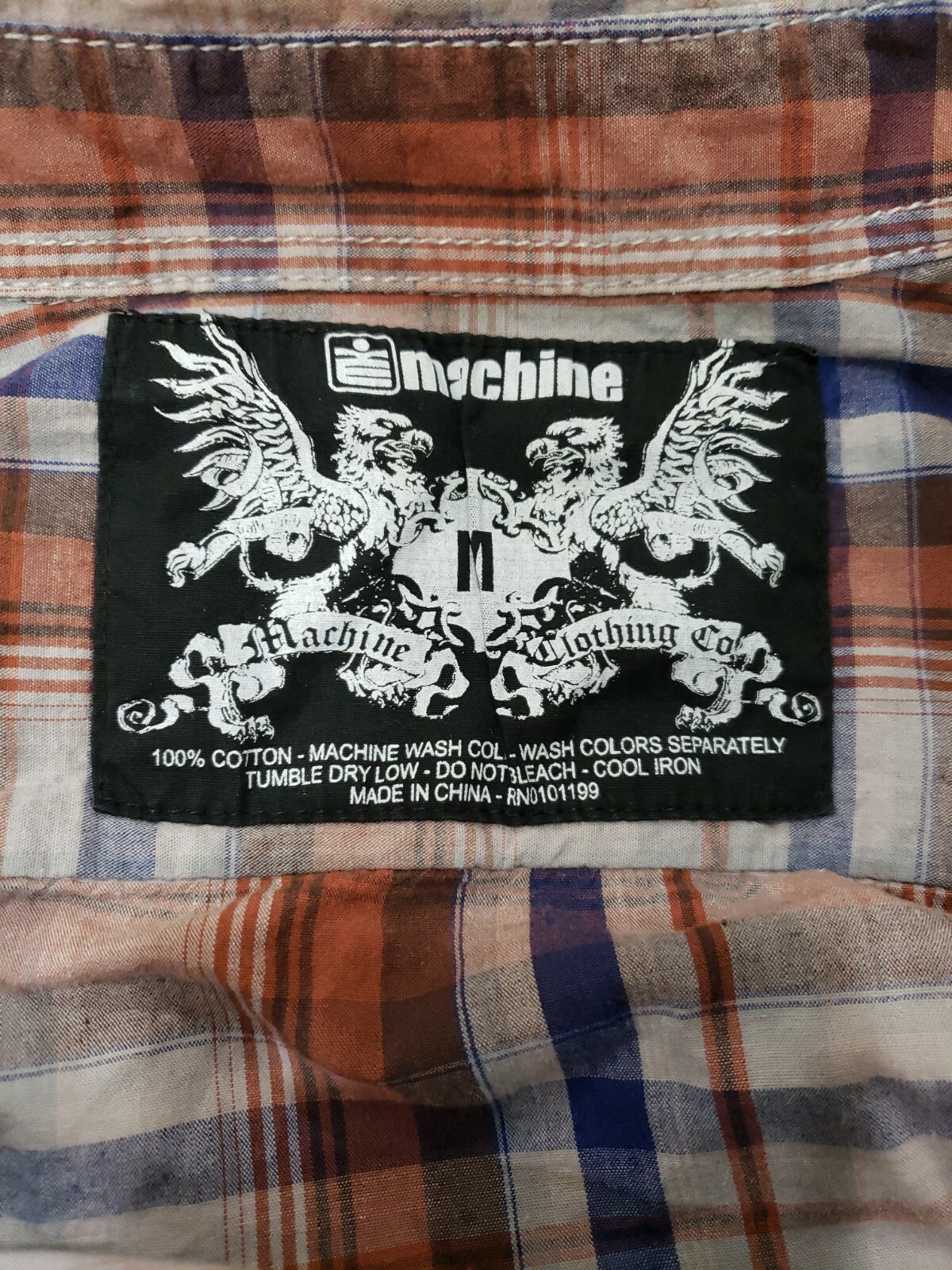 Machine Clothing Company Men's Westren Style Button Up Long Sleeve