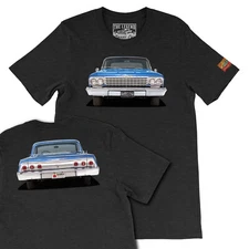 1962 Blue Impala The Legend Classic Car, Men's Gift T-shirts Made in USA