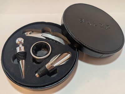 SALDO bar tool set OPENER STOPPER RING POURER Leather case +BONUS no pourer