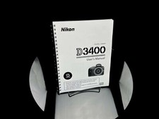 Nikon D3400 User Manual Instructions Guide Coil Bound - 136 Pages
