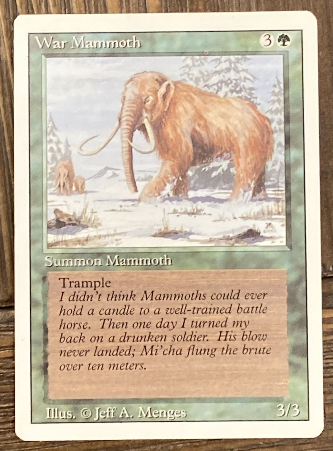 MTG - Magic the Gathering - Revised Edition (1994) - War Mammoth