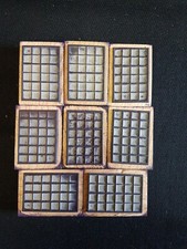 Lot 23 de 8 anciens tampons scolaire école theme initiation aux fractions