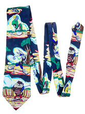 RARE Vtg 1994 Looney Tunes Mania GOLF Theme Men's Tie Necktie Taz Bugs Marvin