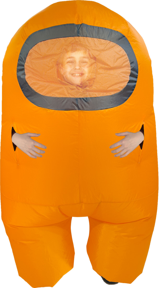 Match Cucumber Monopoly inflatable among us costume adult Flash