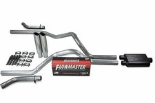 Ford F150 21-25 2.5 Dual Exhaust Kit Flowmaster 40 Series Clamp Tip Corner Ford F150 21-25 2.5 Dual Exhaust Kit Flowmaster 40 Series Clamp Tip Corner