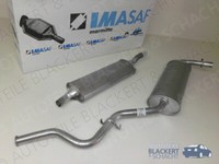 Imasaf Auspuff Set Mitteltopf + Endtopf FüR Fiat Talento 2.0 (290) 1989-1994