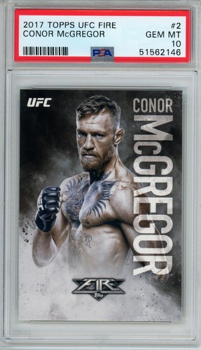 2017 Topps UFC Fire #2 Conor McGregor PSA 10 GEM MINT 