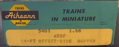 Athearn HO - 34' Offset-Side Hopper ATSF 180892 - 5401 - CL | eBay