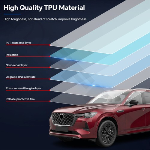 For Mazda CX-80 2025-UP Doors Precut Paint Protection Film Gloss Clear PPF TPU - Picture 3 of 20