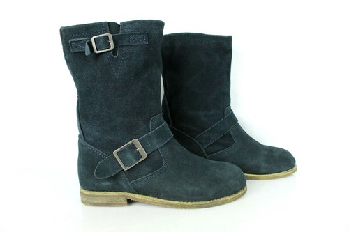 Botines shoe girl Ante Azul T 37 /UK Bueno |