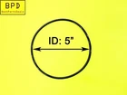 O-Ring ID: 5" x CS: 5/32" 70 Durometer