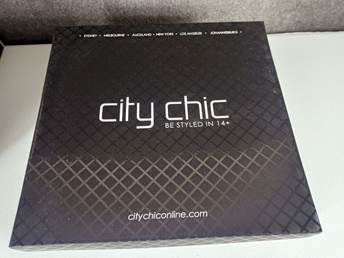 BNIB City Chic Size 39 8 Wide Fit MINKE Ankle Boot Black Biker Silver Studs - Picture 8 of 20