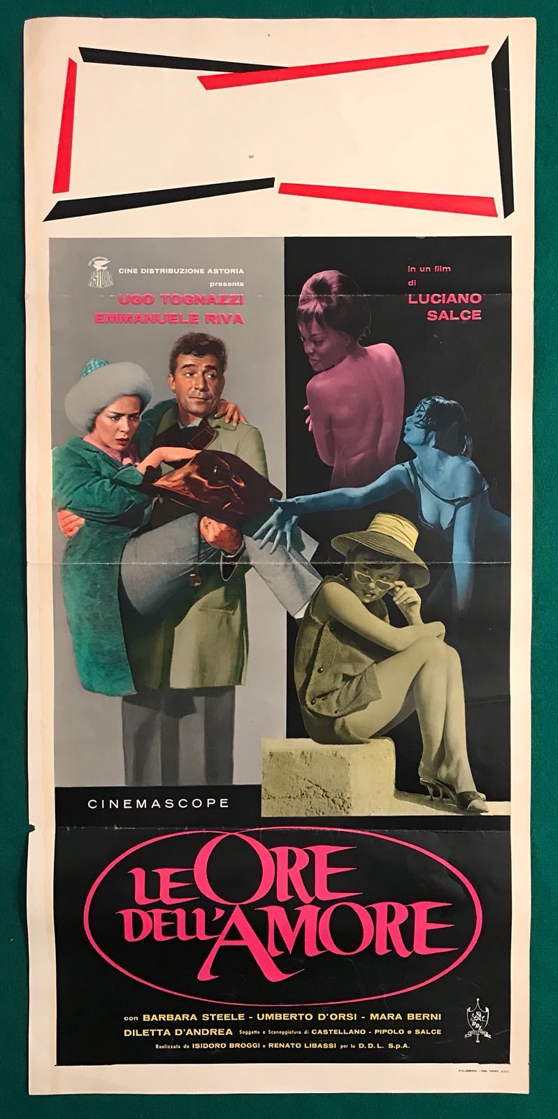Locandina originale film Le ore dell'amore (1963) - Regia di Luciano Salce
