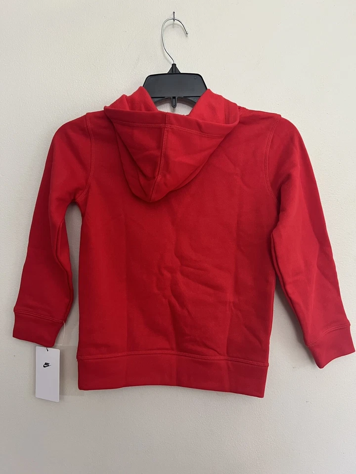 Sudadera con Capucha Nike Youth Club Polar Niños Talla 7 Rojo Universitario 86F322-U10 Nueva con Etiquetas Foto 2 de 4