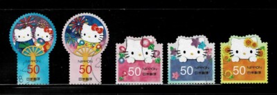 Japan 2012 Hello Kitty & Dear Daniel 50Y  Complete Used Set of 5 Sc# 3443 a-e