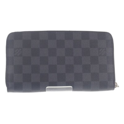 Louis Vuitton Zippy Organizer NM Long Wallet Damier Graphite Black