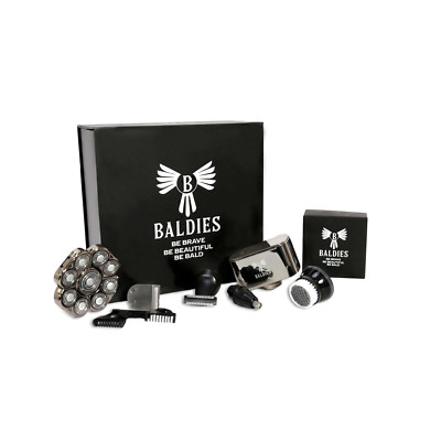Baldies? 9D Kopfrasierer 6-in-1 Kit - Wasserdicht, USB-C, Luxus Magnetbox