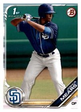 2019 Bowman Draft  Joshua Mears  FBC BD-180