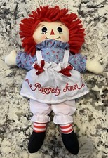 AURORA HASBRO RAGGEDY ANN DOLL 13” Soft Plush 2012 MADE IN USA